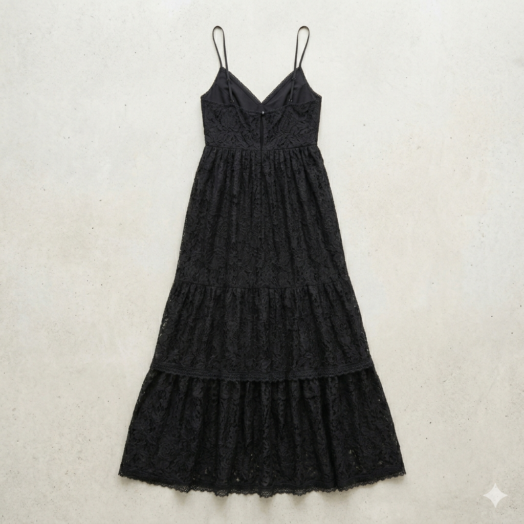 Midnight Willow Floral Lace Maxi