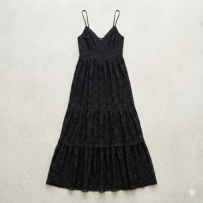 Midnight Willow Floral Lace Maxi