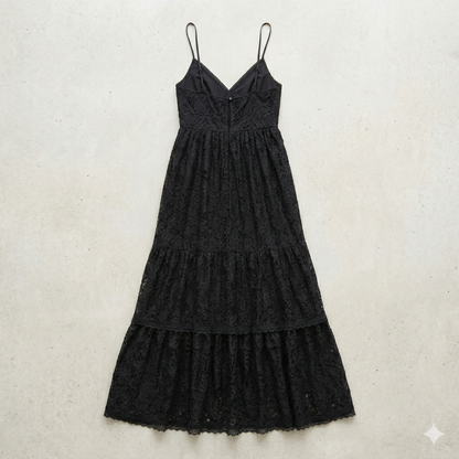 Midnight Willow Floral Lace Maxi